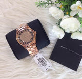 Marc Jacobs Henry Rose Gold Dial Rose Gold Steel Strap Watch for Women - MBM3207