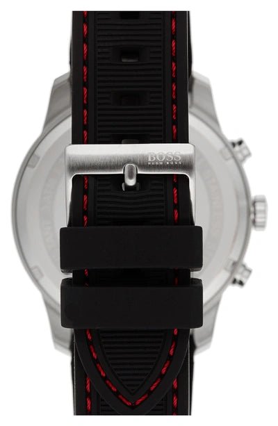 Hugo Boss Professional Black Dial Black Silicone Strap Watch for Men - 1513525