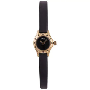 Marc Jacobs Blade Black Dial Black Leather Strap Watch for Women - MBM1345