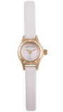 Marc Jacobs Blade White Dial White Leather Strap Watch for Women - MBM1344