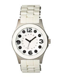 Marc Jacobs Pelly White Dial White Silicone Strap Watch for Women - MBM2503