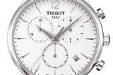 Tissot T Classic Tradition Chronograph White Dial Silver Steel Strap Watch For Men - T063.617.11.037.00