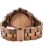 Marc Jacobs Blade Chronograph Brown Dial Brown Steel Strap Watch for Women - MBM3121