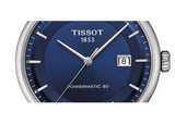 Tissot Luxury Powermatic 80 Blue Dial Silver Steel Strap Watch For Men - T086.407.11.041.00