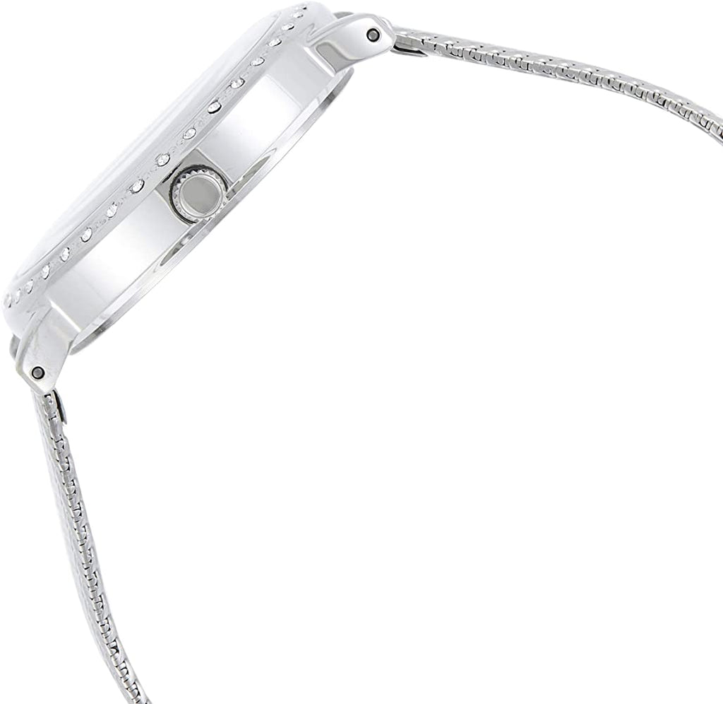 Guess Quartz Silver Dial Willow Stainless Steel Mesh Bracelet Watch For Women - W0836L2