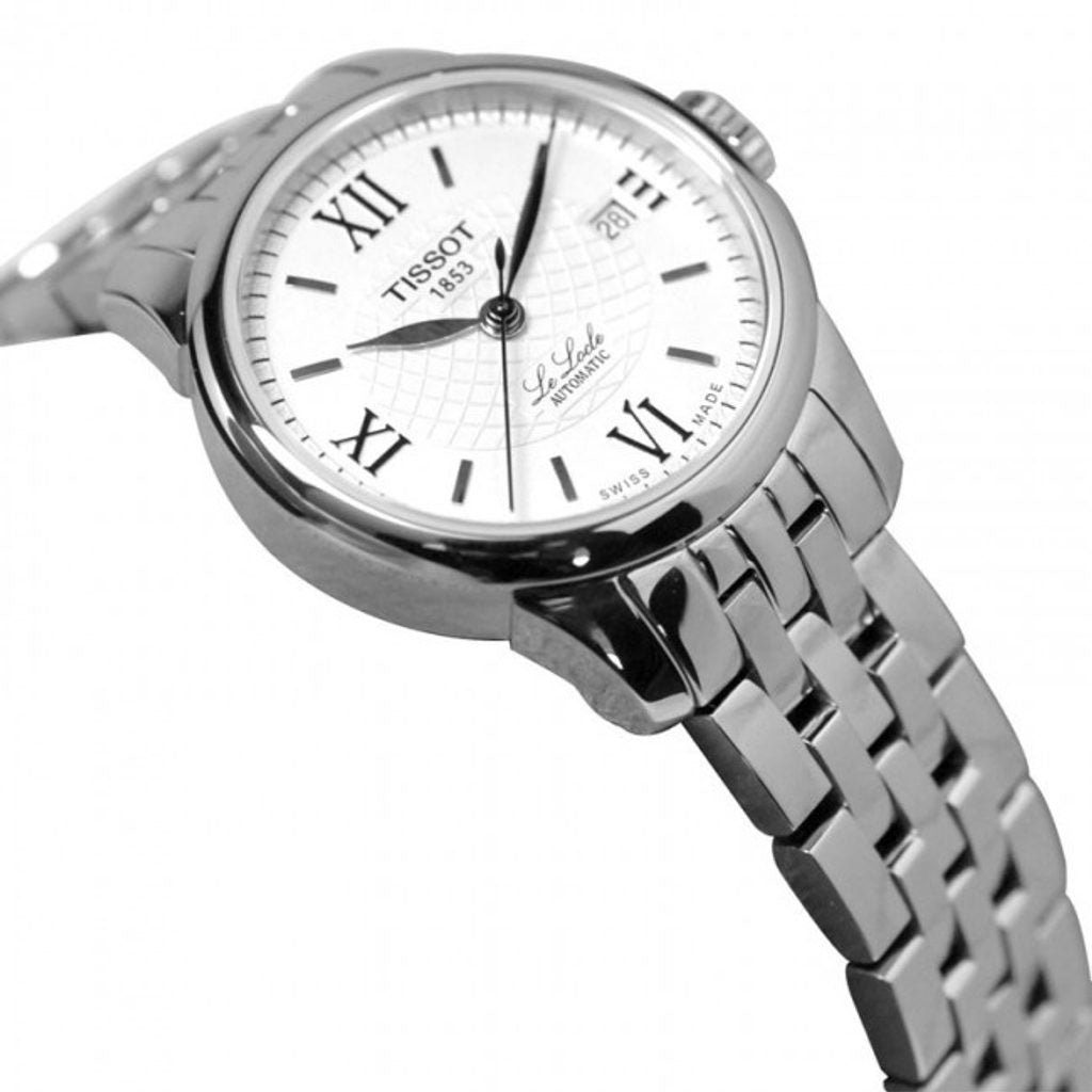 Tissot Le Locle Small Automatic Silver Dial Silver Steel Strap Watch For Women - T41.1.183.33