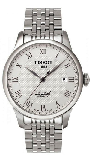 Tissot T Classic Le Locle Automatic White Dial Silver Steel Strap Watch For Men - T41.1.483.33