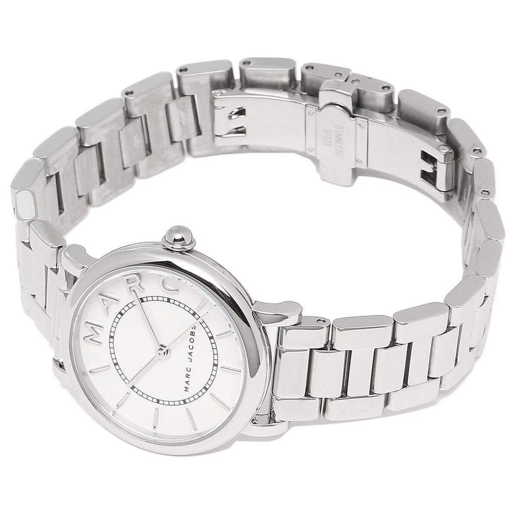 Marc Jacobs Roxy White Dial Silver Steel Strap Watch for Women - MJ3525