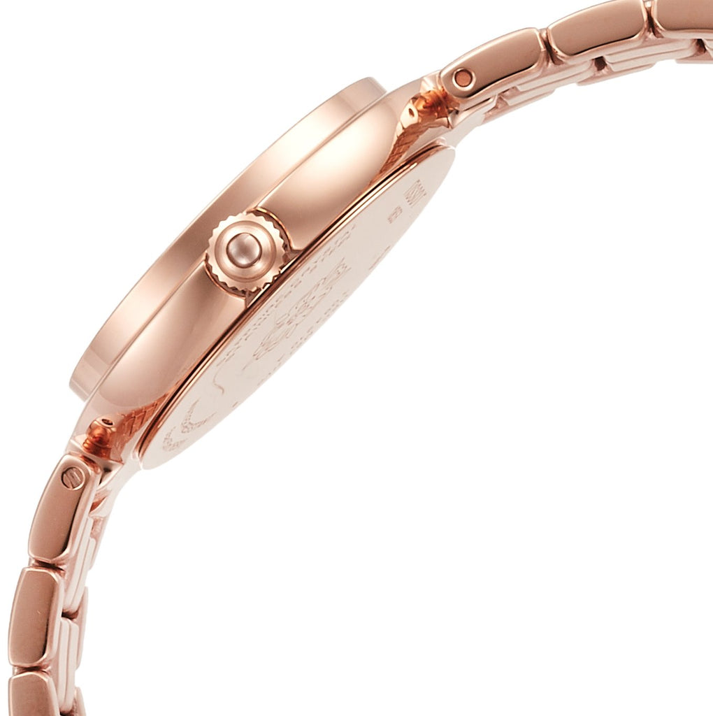 Tissot T Lady Flamingo Mother of Pearl Dial Rose Gold Steel Strap Watch For Women - T094.210.33.111.01