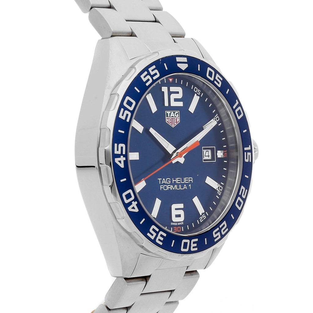 Tag Heuer Formula 1 Quartz Blue Dial Silver Steel Strap Watch for Men - WAZ1010.BA0842