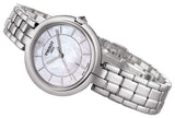 Tissot T Lady Flamingo Mother of Pearl White Dial Silver Steel Strap Watch For Women - T094.210.11.111.00