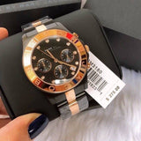 Marc Jacobs Blade Chronograph Grey Dial Two Tone Steel Strap Watch for Women - MBM3180