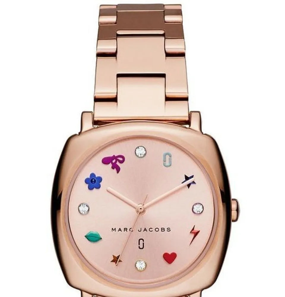 Marc Jacobs Mandy Rose Gold Dial Rose Gold Steel Strap Watch for Women - MJ3550