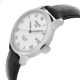 Tissot T Classic Le Locle Automatic Silver Dial Black Leather Strap Watch For Men - T41.1.423.33
