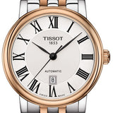 Tissot T Classic Carson Premium Silver Dial Two Tone Steel Strap Watch For Men - T122.410.22.033.00