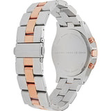 Marc Jacobs Henry Chronograph Silver Dial Two Tone Steel Strap Watch for Women - MBM3106