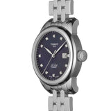 Tissot Le Locle Automatic Diamonds Mother of Pearl Black Dial Silver Steel Strap Watch For Women - T006.207.11.126.00