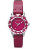 Marc Jacobs Blade Red Dial Red Leather Strap Watch for Women - MBM1157