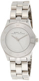 Marc Jacobs Blade Chronograph Silver Dial Silver Steel Strap Watch for Women - MBM3125