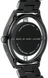Marc Jacobs Tether Transparent Black Dial Black Steel Strap Watch for Women - MBM3415