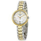 Tissot Flamingo Mother of Pearl White Dial Two Tone Steel Strap Watch For Women - T094.210.22.111.01