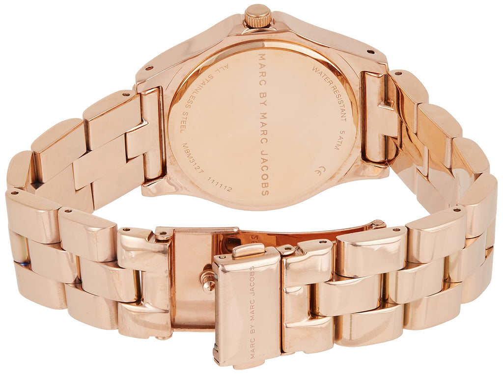 Marc Jacobs Blade Rose Gold Dial Rose Gold Steel Strap Watch for Women - MBM3127