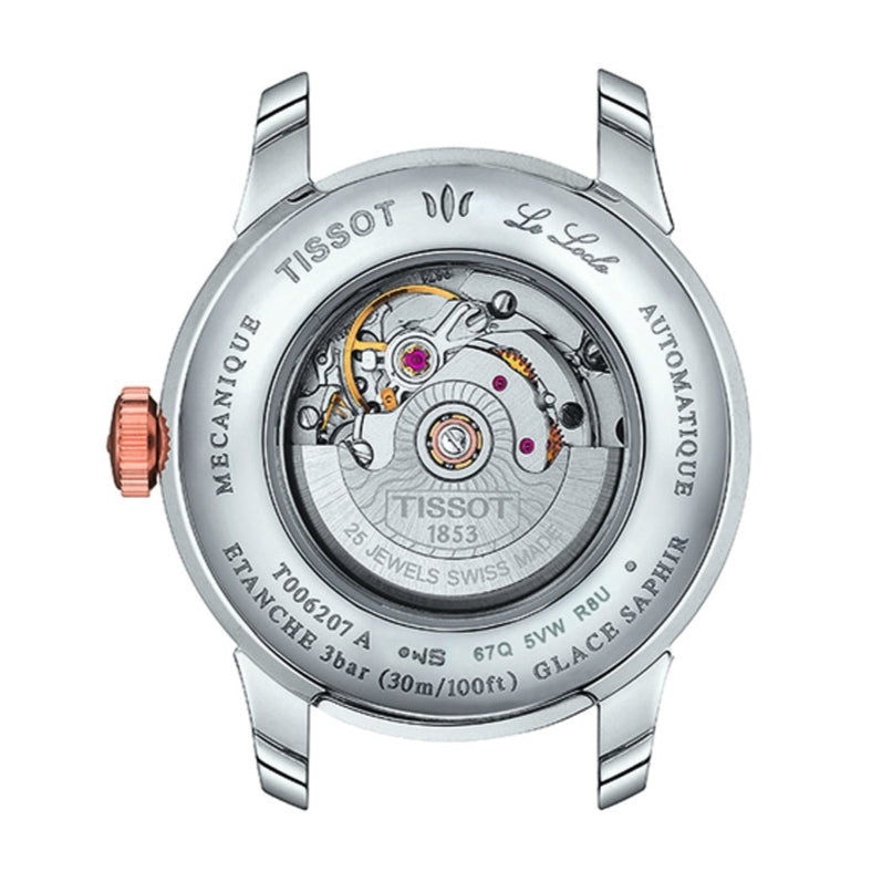 Tissot T Classic Le Locle Automatic Lady Silver Dial Two Tone Steel Strap Watch For Women - T006.207.22.036.00