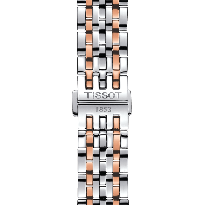 Tissot T Classic Le Locle Powermatic 80 Silver Dial Two Tone Steel Strap Watch For Men - T006.407.22.036.00