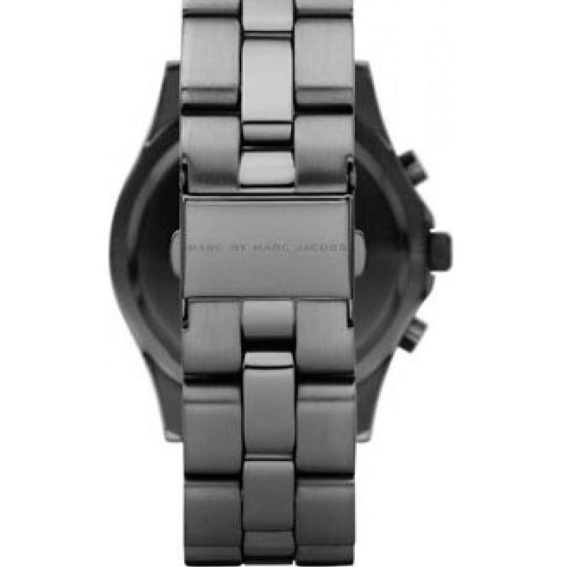 Marc Jacobs Blade Chronograph Black Dial Black Steel Strap Watch for Women - MBM3103
