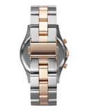 Marc Jacobs Henry Chronograph Silver Dial Two Tone Steel Strap Watch for Women - MBM3106