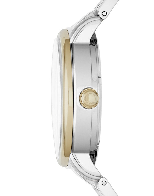 Marc Jacobs Fergus Silver Dial Two Tone Steel Strap Watch for Women - MBM3426