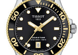 Tissot Seastar 1000 Black Dial Silver Steel Strap Watch For Men - T120.210.21.051.00