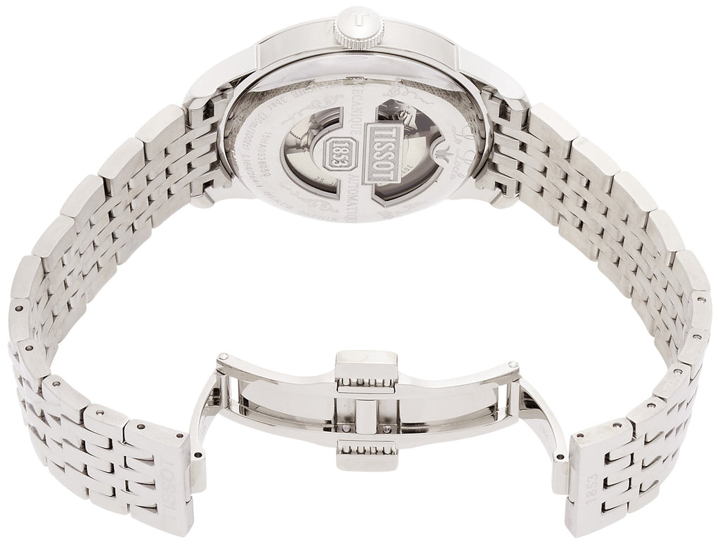 Tissot T Classic Le Locle Automatic White Dial Silver Steel Strap Watch For Men - T41.1.483.33