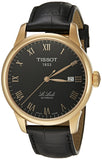 Tissot T Classic Le Locle Automatic Black Dial Black Leather Strap Watch For Men - T41.5.423.53