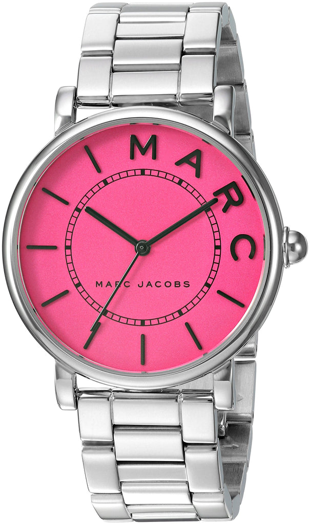Marc Jacobs Roxy Pink Dial Silver Steel Strap Watch for Women - MJ3528
