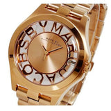 Marc Jacobs Henry Rose Gold Dial Rose Gold Steel Strap Watch for Women - MBM3293