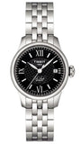 Tissot Le Locle Automatic Small Lady Black Dial Silver Steel Strap Watch For Women - T41.1.183.53