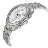 Tissot T Classic PR 100 Chronograph Silver Dial Silver Steel Strap Watch For Men - T101.417.11.031.00