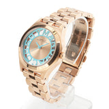 Marc Jacobs Henry Rose Gold Dial Rose Gold Steel Strap Watch for Women - MBM3296