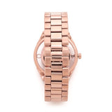 Marc Jacobs Tether Transparent Rose Gold Dial Rose Gold Steel Strap Watch for Women - MBM3414