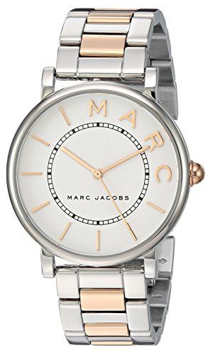 Marc Jacobs Roxy Silver Dial Two Tone Steel Strap Watch for Women - MJ3551