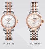 Tissot Le Locle Automatic Lady Silver Dial Two Tone Steel Strap Watch For Women - T41.2.183.16