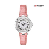 Tissot Bellissima Small Lady Silver Dial Pink Leather Strap Watch For Women - T126.010.16.013.01