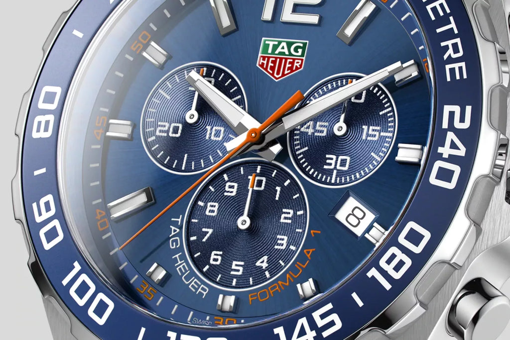 Tag Heuer Formula 1 Chronograph Blue Dial Silver Steel Strap Watch for Men - CAZ1014.BA0842