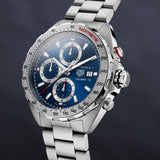 Tag Heuer Formula 1 Automatic Chronograph Blue Dial Silver Strap Watch for Men - CAZ2015.BA0876