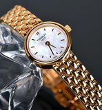 Tissot T Lady Lovely Mother of Pearl Dial Rose Gold Steel Strap Watch For Women - T058.009.33.111.00
