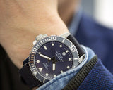 Tissot Seastar 1000 Powermatic 80 Silicium Blue Dial Blue Nylon Strap Watch For Men - T120.407.17.041.01