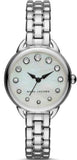 Marc Jacobs Betty Mother of Pearl White Dial Silver Steel Strap Watch for Women - MJ3510