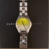 Marc Jacobs Henry Yellow Dial Silver Steel Strap Watch for Women - MBM3201