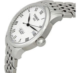 Tissot T Classic Le Locle Automatic White Dial Silver Steel Strap Watch For Men - T41.1.483.33